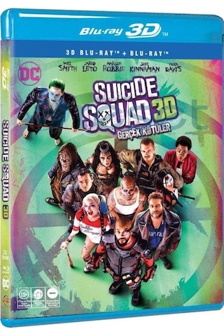 Suicide Squad - Gerçek Kötüler 3D+2D Blu-Ray Combo 2 Disk