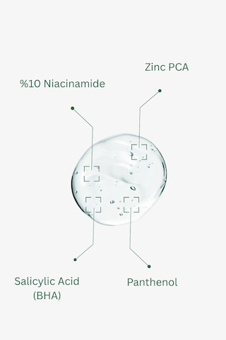 Gözenek Sıkılaştırıcı, Siyah Nokta Ve Akne Karşıtı Serum 10% Niacinamide Zincpca Salicylic Acid