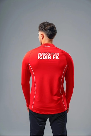 Hummel Iğdır Fk Target Antrenman Eşofman Üst Kırmızı Sponsorlu