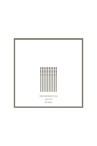 Hss Matkap Ucu 1 Mm, Metal, Ahşap, Plastik İçin 10 Adet