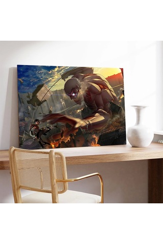 Attack On Titan Dev Kanvas Tablo