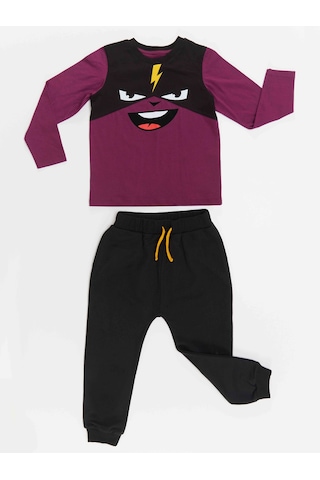 Denokids Şimşek Maske Erkek Çocuk T-shirt Pantolon Takım