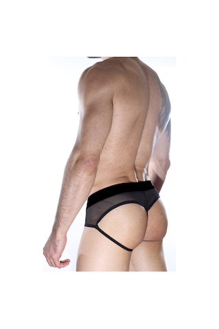 Erkek Çok Renkli Fantezi Giyim Transparan Desenli Jockstrap Hf012151