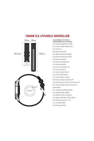 Huawei Watch Gt 5 Pro 42mm/ Gt 5 41mm/gt 4 41mm 18mm Uyumlu Kordon Çift Mıknatıslı Milano Loop Metal Kordon