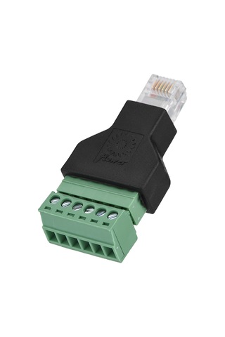 Lemestar Rj12 Erkek 6p6c'dan 6 Pin Vida Terminali Adaptörü - Dayanıklı Plastik, Güvenilir Bağlantı