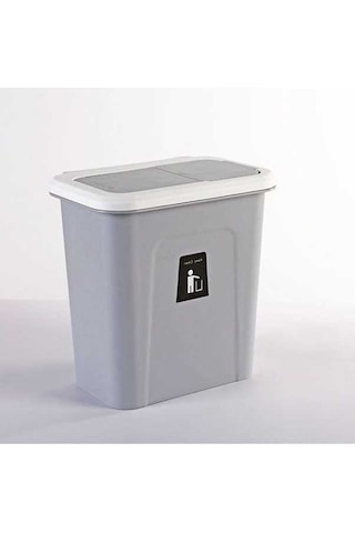 Tongxida İtmeeli Gri Duvara Monteli Plastik Sıhhi Çöp Kutusu, Mutfak Sınıflandırılmış Asılı Gri