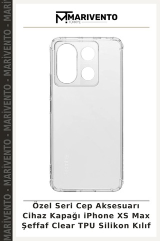Özel Seri Cep Aksesuarı Cihaz Kapağı İphone Xs Max Şeffaf Clear Tpu Silikon Kılıf