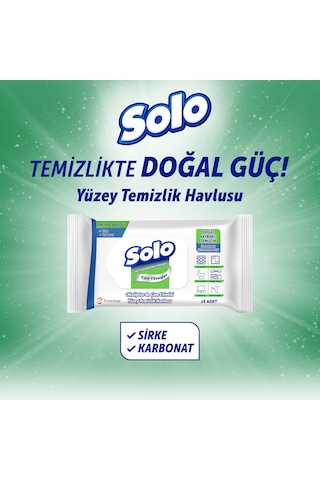 Solo Doğal Güç Okaliptus&çam Esintisi Seyahat Boy Yüzey Temizlik Havlusu 6'lı 90 Yaprak Beyaz
