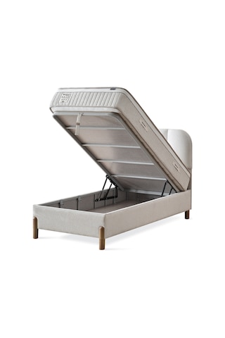 Bohem Prime Tek Kişilik Uyku Seti Pocket Yaylı Yatak, Sandıklı Baza, Başlık 3 Lü Set 120 x 200