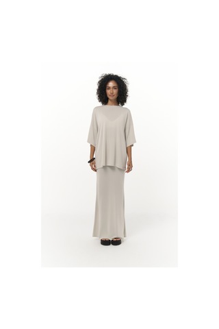 Mai Collection Mai Studios Co. Grazia Bej T-shirt Etek Takım Bej