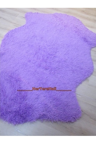 Doğuş Tavşan Tüyü Lila Post Halı 80 x 300 Cm