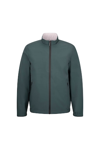 Hatemoğlu Yeşil - Bej Slim Fit Hakim Yaka Mont Yeşil