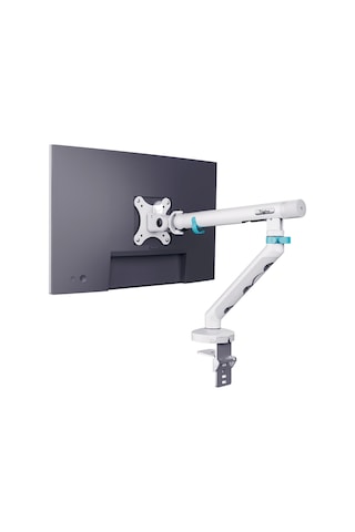 Özel Tasarım Tekli Monitör Kolu Max 35" 10kg Taşıma Kapasiteli Mekanik Yaylı Hızlı Tak-çıkar Vidasız Montaj