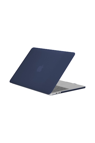 Blogy Apple Uyumlu MacBook Pro 14.2 İnç Crystal Fit Kılıf Mavi