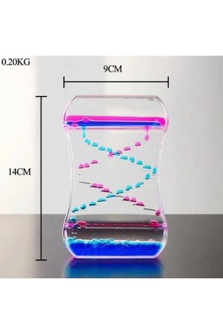 Hediyelik Sıvı Kum Saati Masa Dekoru 1 Adet