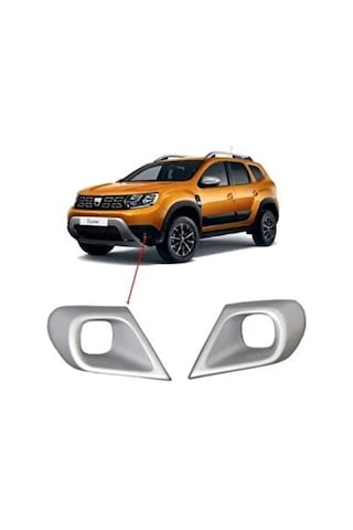 Dacıa Duster 2018 2022 Sis Kaplaması Gri 2 Parça Abs
