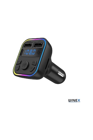 Winex G39 Fmhandsfree Bluetooth Modülatörmp3 Type-c Araçşarjaleti