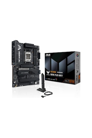 Asus Tuf Gaming X870e-plus Wifi7 Ddr5 8000mhz Oc M.2 Hdmı/usb-c Pcıe 5.0 Am5 Atx Anakart