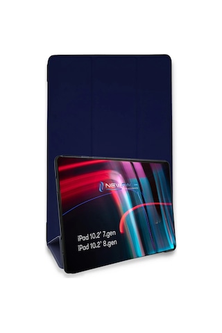 Apple İpad Uyumlu 10.2 7.nesil Kılıf Tablet Smart Kılıf - Lacivert Tablet Kılıfı