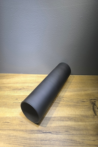 Silindir Cam Vazo Mat Seri 27 Cm Yükseklik 7.5 Genişlik Yeni Model Seri Siyah