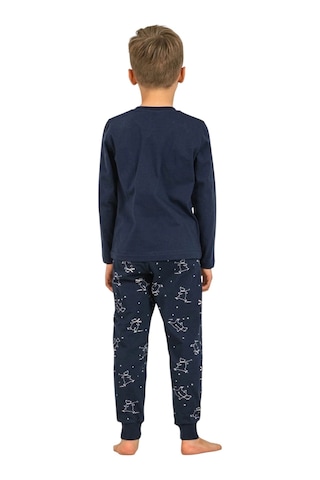 Rolypoly Rp3864g Baba Oğul Uzun Kol Pijama Takım Oğul Lacivert
