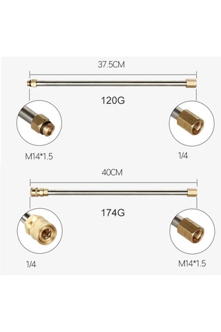 Sones Pcs Yüksek Basınçlı Yıkama Uzatma Su Tabancası Elektrikli Yıkama Makinesi