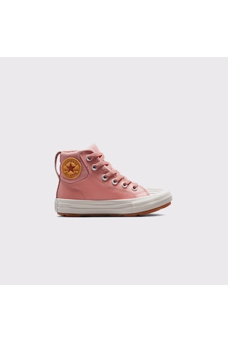 Converse Chuck Taylor All Star Berkshire Çocuk Pembe Deri Bot Düz 371523c Pembe