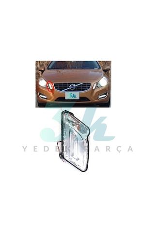Volvo S60 V60 Sağ Gündüz Ledi 2011 2012 2013 Sis Lambası