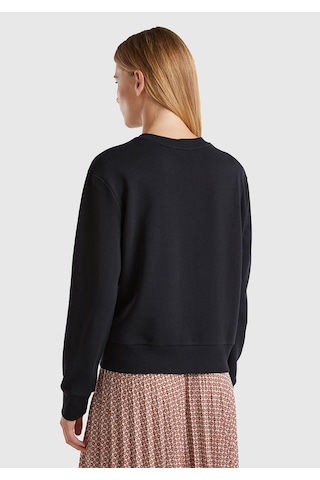 Benetton-w Kadın Siyah Sweatshırt Siyah Siyah