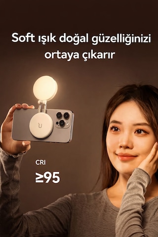 Led Işık Magsafe Uyumlu Çok Amaçlı Led Video Işığı Telefon Kamera Ve Laptop Profesyonel Selfie