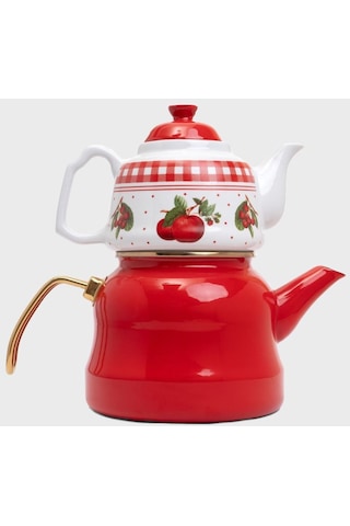 Mlrcyd-0002 Miss Betty 2.6 Lt Emaye Porselen Demlikli Çaydanlık 001