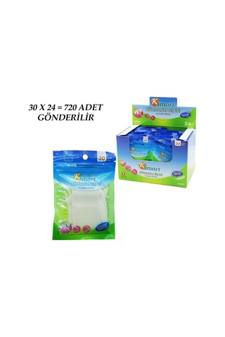720 Adet Poşetli Kürdanlı Diş İpi 30pcs X 24 5705