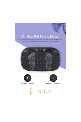 Titreşimli Osilasyon Masaj Aleti - Tüm Vücut Vibro Fitness Makinesi Siyah