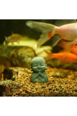 Fortunelane 4 Adet Zen Budha Heykeli - Ev Dekorasyonu Masaüstü Çay Evcil Hayvanı - Mikro Peyzaj İçin Sanatsal Heykel Seti