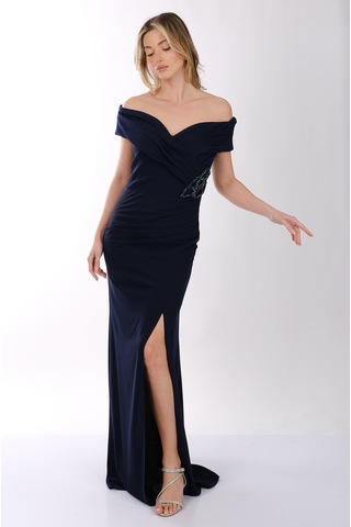 Abiye Elbise Dori 00kb7010 Lacivert