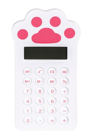 Hesap Makinesi - Pati Desen Beyaz