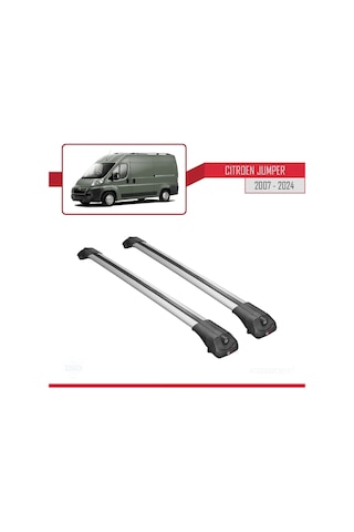 Citroen Jumper 2007 Ve Sonrası İle Uyumlu Ace-1 Ara Atkı Tavan Barı Gri