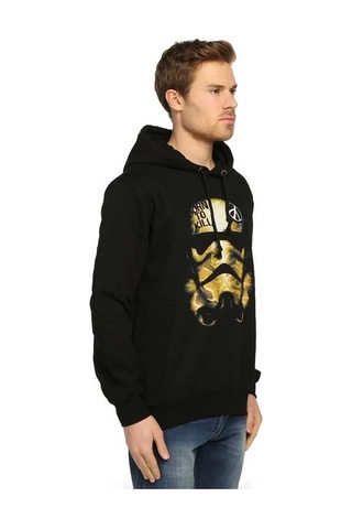 Bant Giyim - Star Wars Trooper Siyah Kapşonlu Erkek Sweatshirt