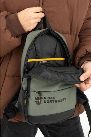 Yağmura Dayanıklı Polyester Kumaş Mini Sırt Çantası Gri