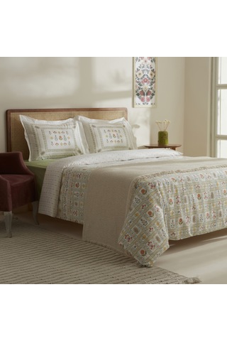 Karaca Home Arty %100 Pamuk Çift Kişilik Nevresim Battaniye Takımı Renkli