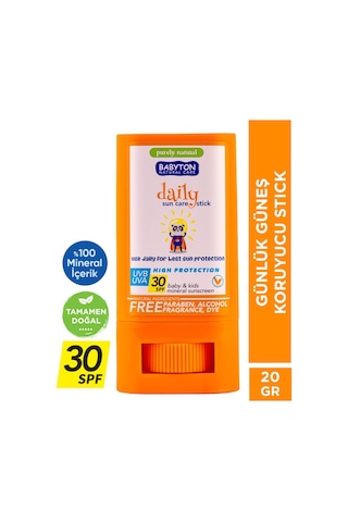 Babyton Doğal Güneş Koruyucu Stick 30 SPF 20 GR