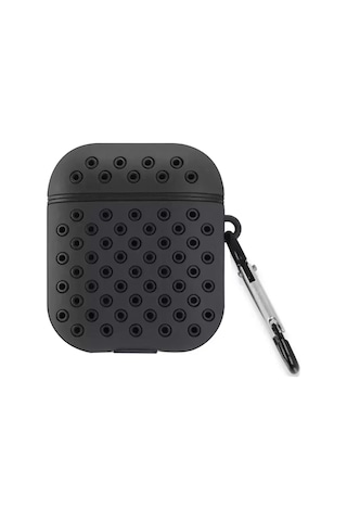 Newface Apple Uyumlu AirPods 3 3.nesil Spor Delikli Kılıf - Siyah-siyah Çok Renkli