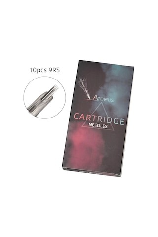 Gajeena 10 Adet Tek Parça Dövme İğnesi Kartuşu - Tek Kullanımlık 9rs - Dövme, Kaş, Göz Kapağı Ve Dudak Uygulamaları - Güvenli Membranlı - Transparan Uç