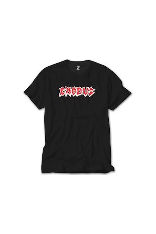 Exodus Logo Siyah Tişört Siyah