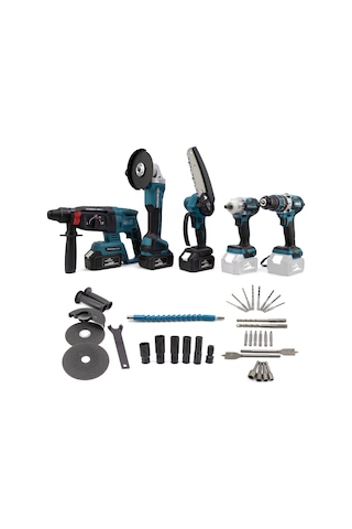 Dawreek Beşli Set MK350 (Budama Testeresi 13 MM Ç.Mandren+S.Sıkma+Ş.Spral+Ş.Hilti)