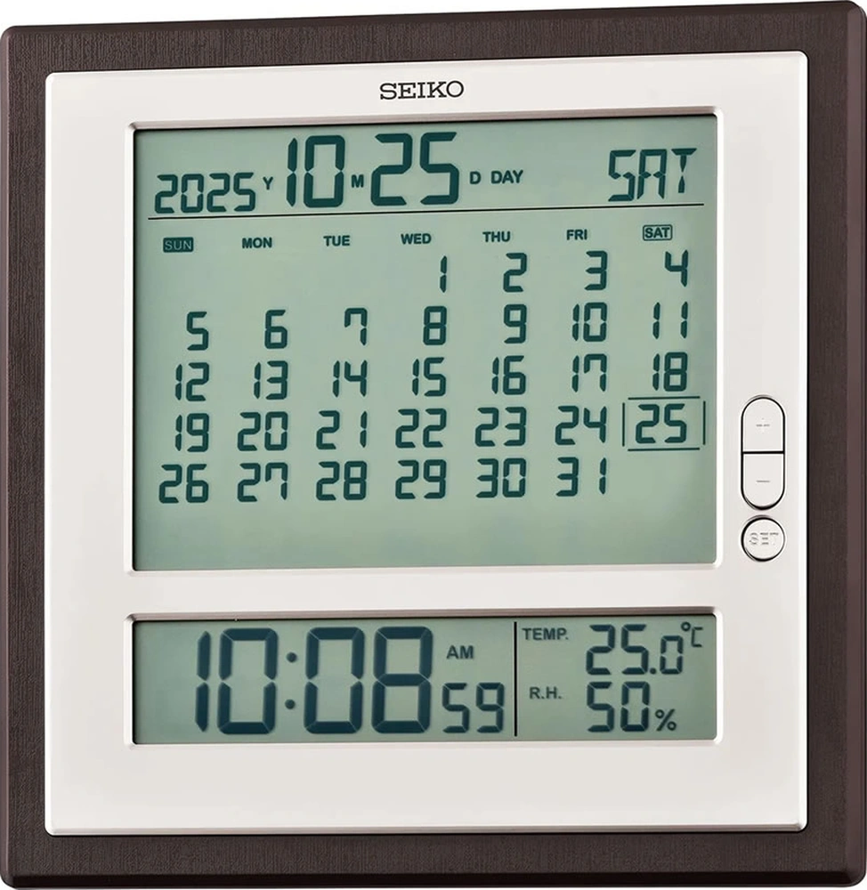 Seiko Clock Qhl100b Masa Saati Kahverengi