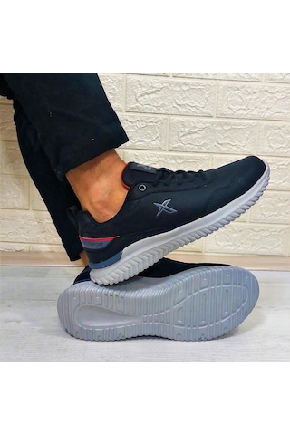 Kinetix Olego Pu Siyah Comfort Atom Taban Rahat Spor Ayakkabı Siyah
