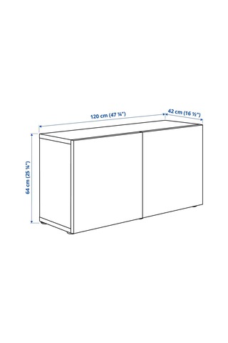 Raf Ünitesi, Venge-siyah-kahverengi-şeffaf Cam, 120x40x64 Cm, Sındvık Siyah