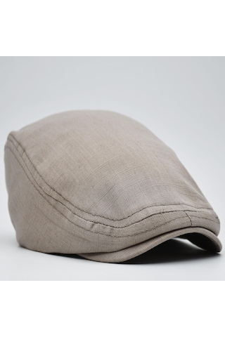 Şapkadan Erkek Kasket Keten Yazlık Flat Cap Şapka 45645dr57140