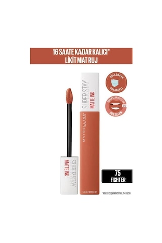 Maybelline New York Super Stay Matte Ink 75 Fighter Ruj